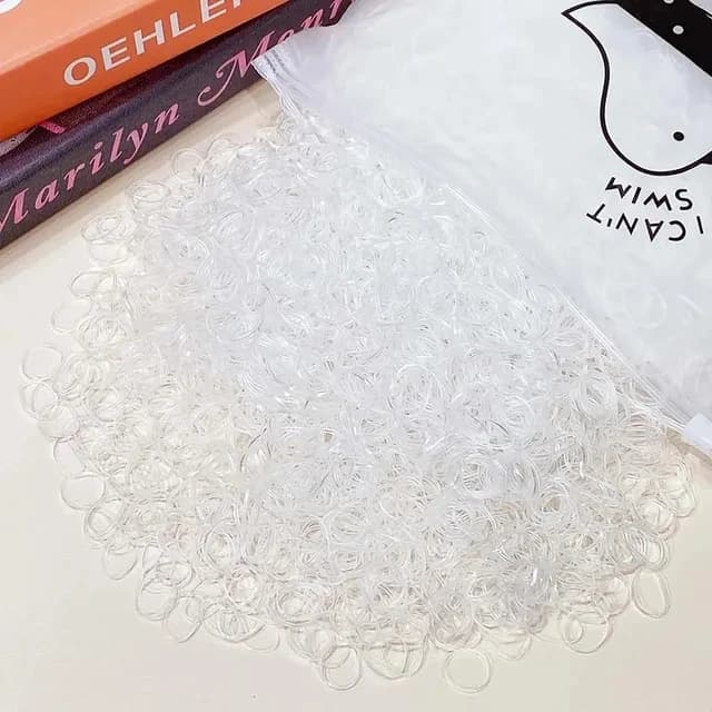 Zestaw 1000 mini kolorowych gumek dla dziewczynek 🎀