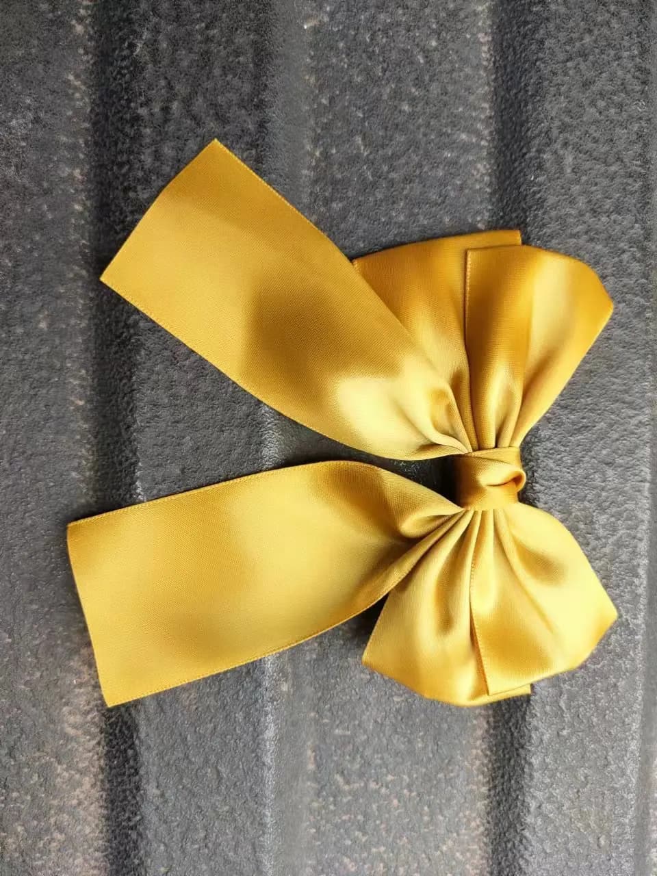 Modna dwuwarstwowa spinka kokardka z poliestru 🎀