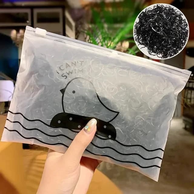 Zestaw 1000 mini kolorowych gumek dla dziewczynek 🎀