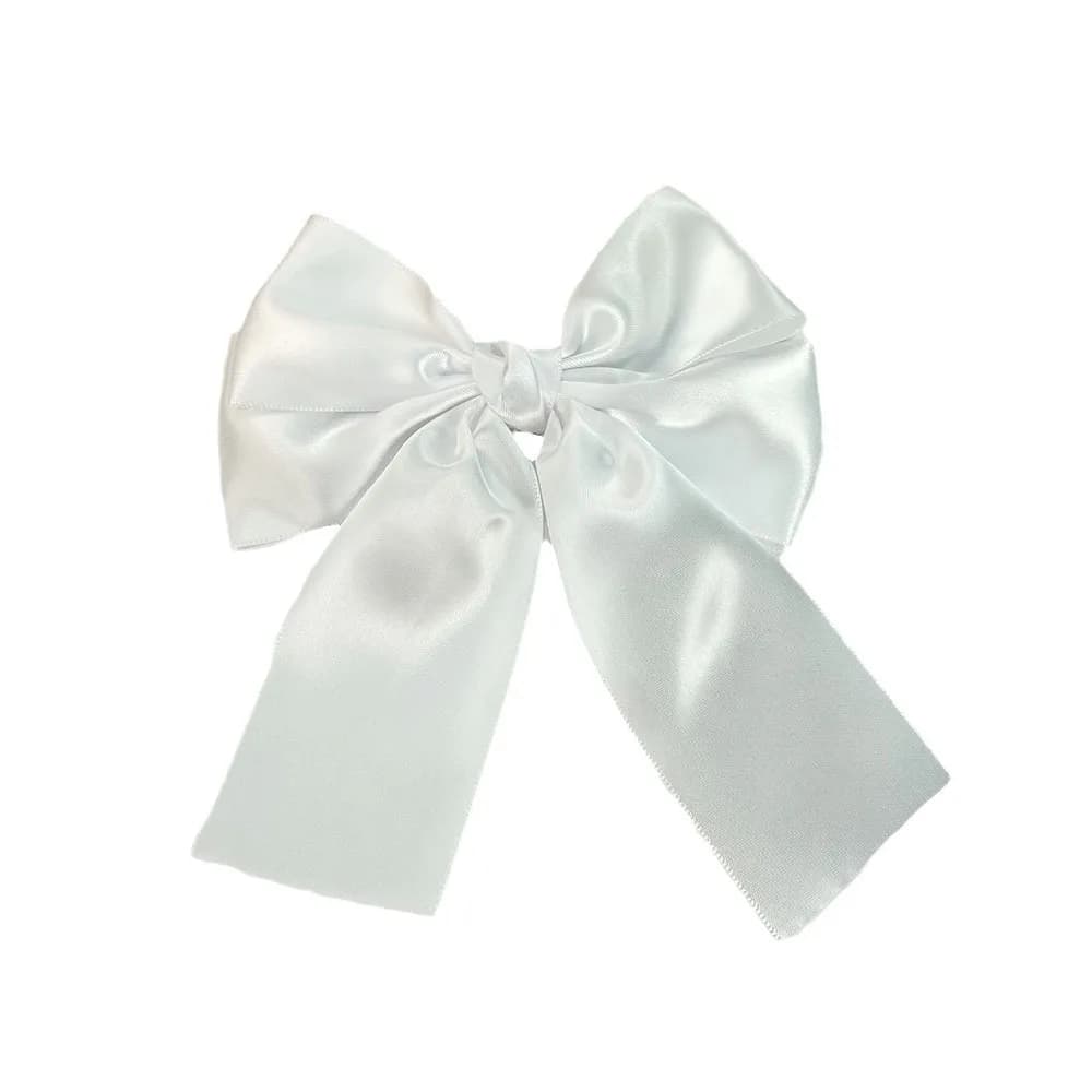 Modna dwuwarstwowa spinka kokardka z poliestru 🎀