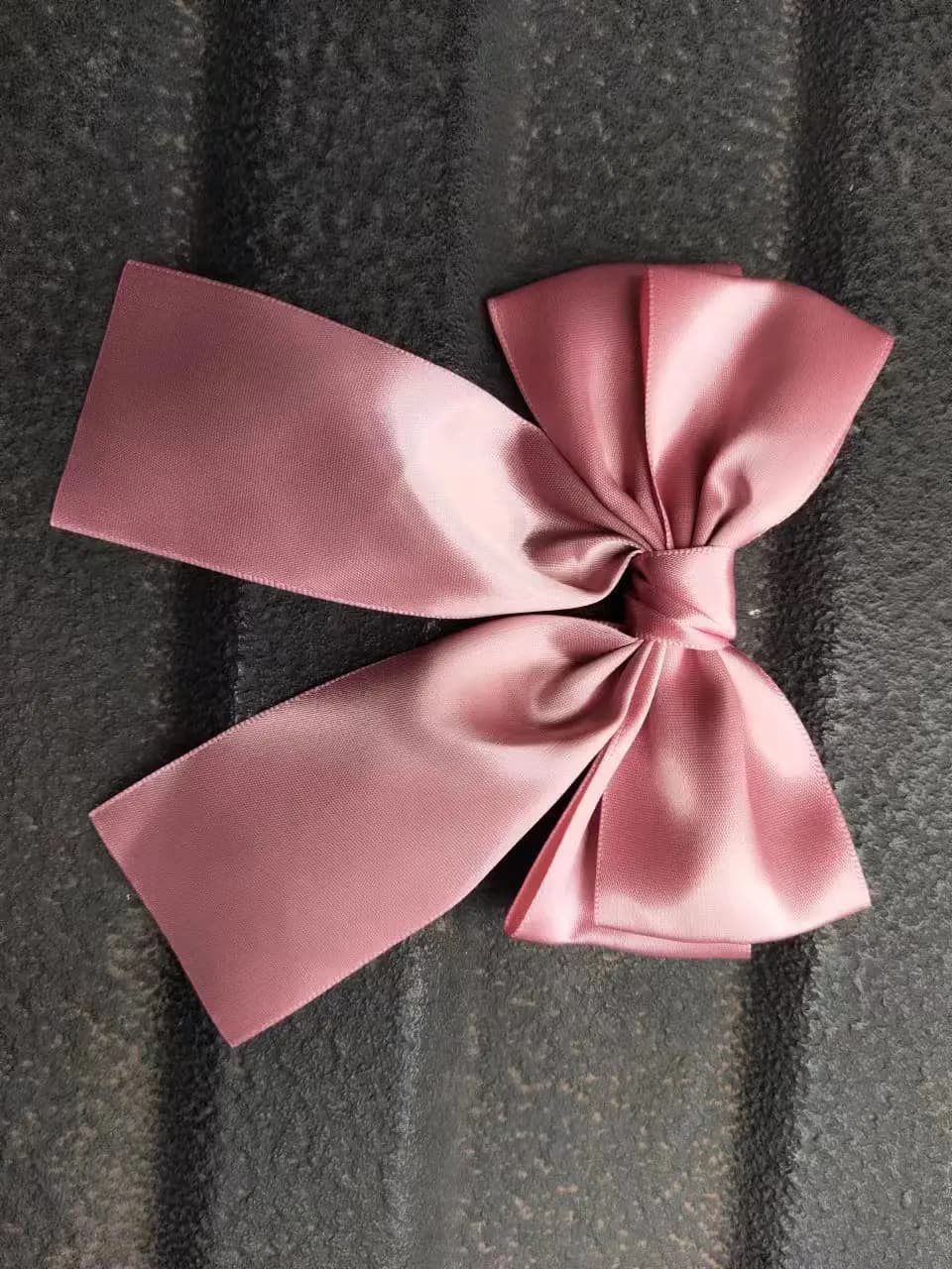 Modna dwuwarstwowa spinka kokardka z poliestru 🎀