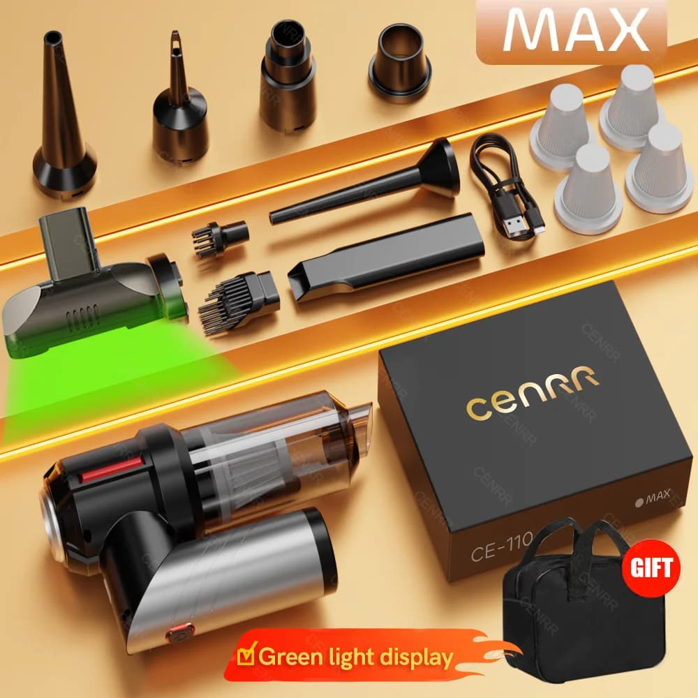 Mocny mini bezprzewodowy odkurzacz ręczny do auta 🚗