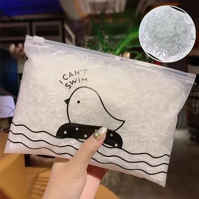 Zestaw 1000 mini kolorowych gumek dla dziewczynek 🎀